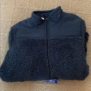 Brand fleece zip up
